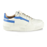 Movers by Sandro Moscoloni Women's Casual Genuine Leather Sneakers Ceara Off White / Blue