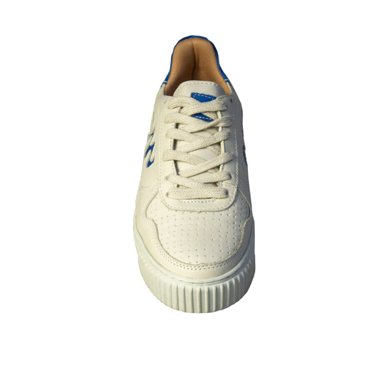 Movers by Sandro Moscoloni Women's Casual Genuine Leather Sneakers Pantanal Off white / Blue
