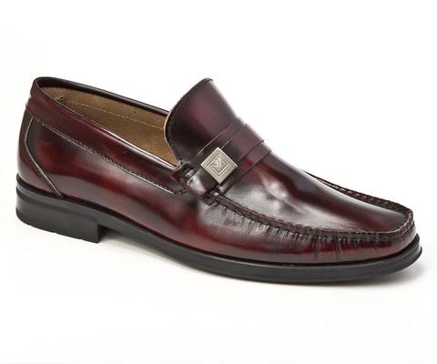 Parma Burgundy Leather Bit Loafer