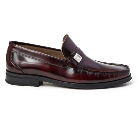 Parma Burgundy Leather Bit Loafer