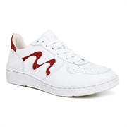 Movers by Sandro Moscoloni Women's Casual Genuine Leather Sneakers Ipanema White and Red