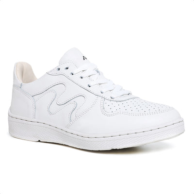 Movers by Sandro Moscoloni Women's Casual Genuine Leather Sneakers Ipanema White