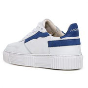 Movers by Sandro Moscoloni Women's Casual Genuine Leather Sneakers Urca White and Blue