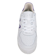 Movers by Sandro Moscoloni Women's Casual Genuine Leather Sneakers RIO White and Purple