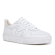 Movers by Sandro Moscoloni Women's Casual Genuine Leather Sneakers RIO White