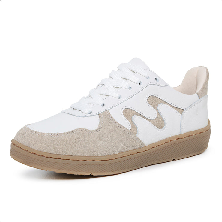 Movers by Sandro Moscoloni Women's Casual Genuine Leather Sneakers Ipanema White and Natural